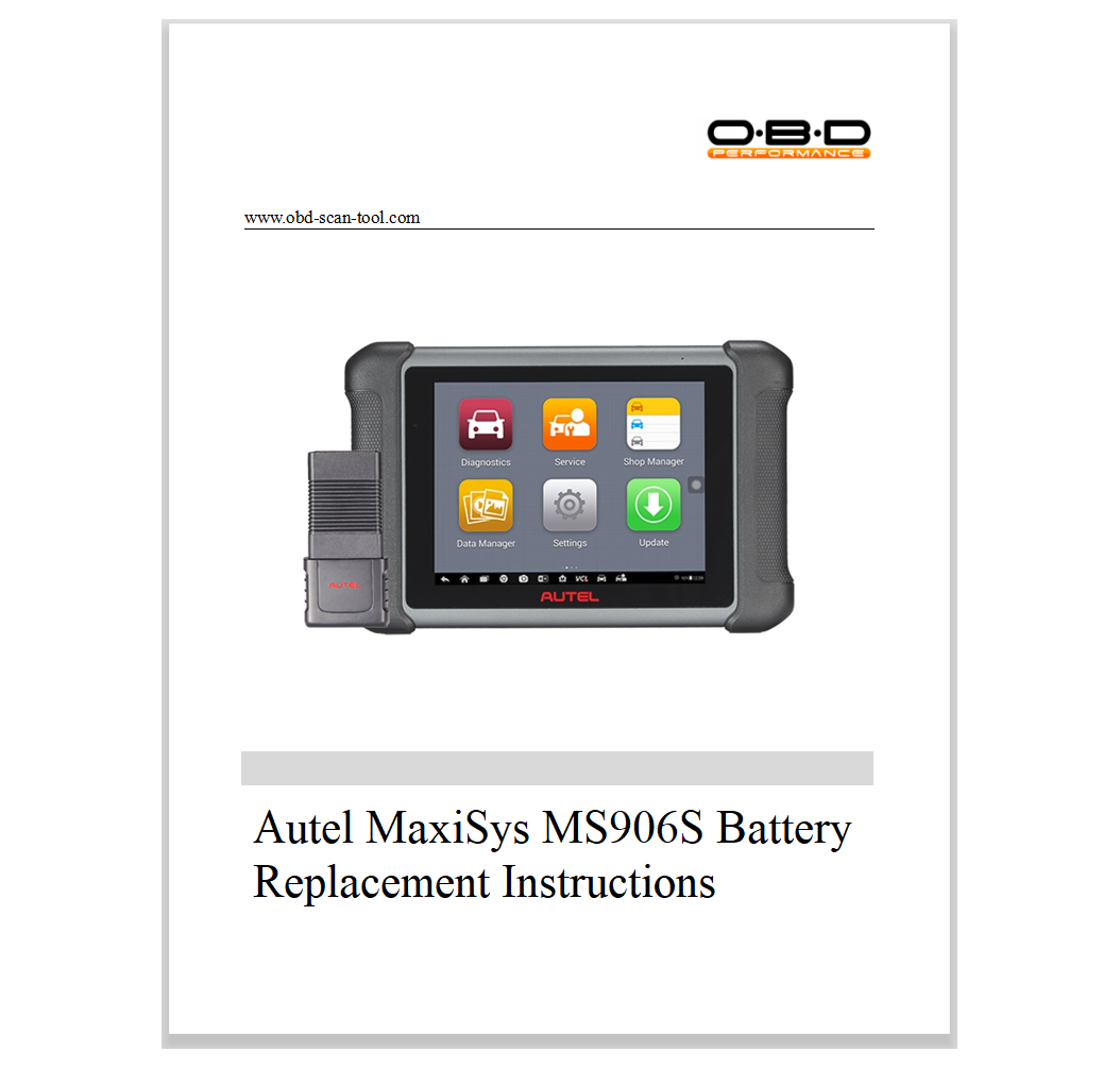 Battery Replacement for Autel MaxiSys MS906S Diagnostic Tool